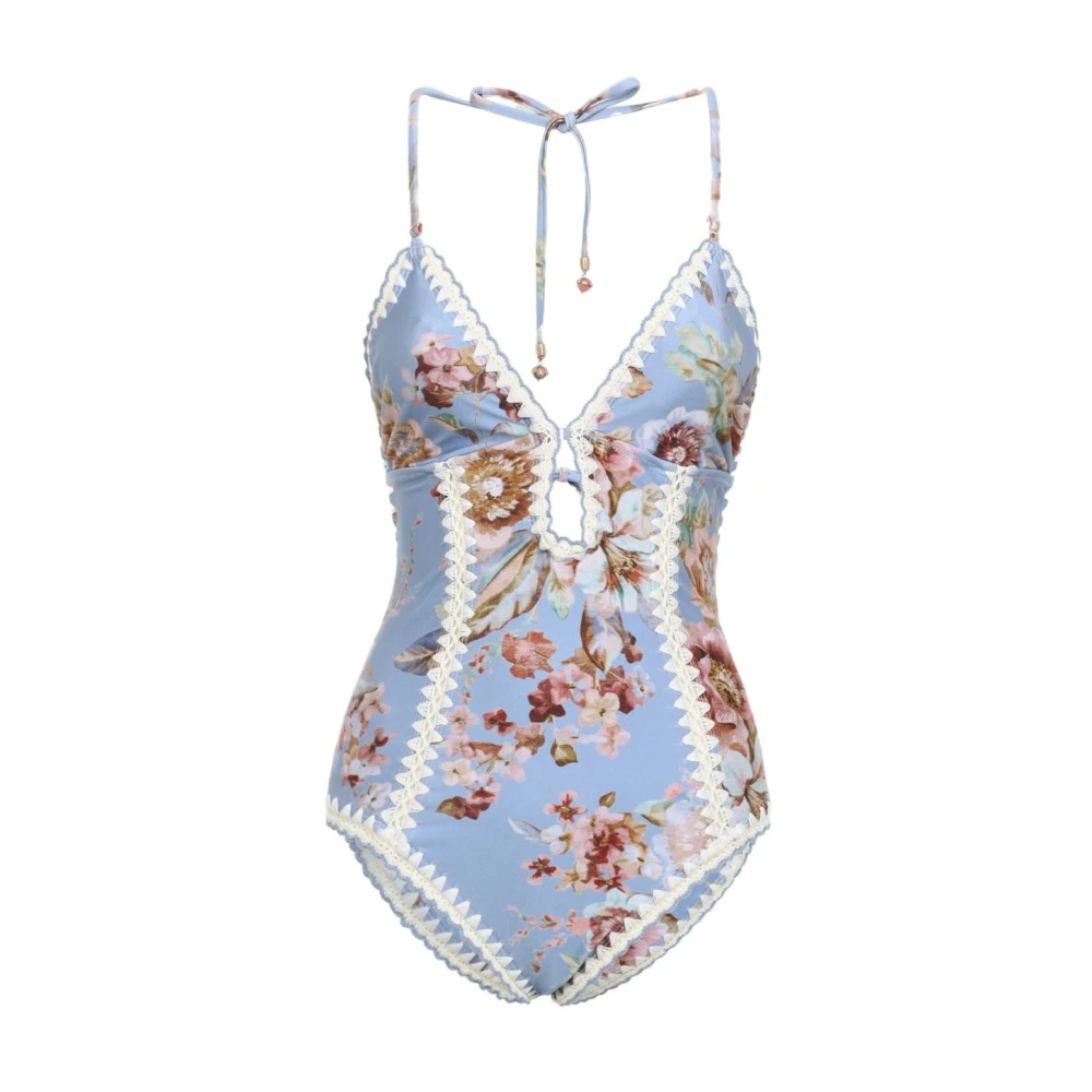 Zimmermann Women's Blue Sea Clothing - Swimsuits - L - Swimwear