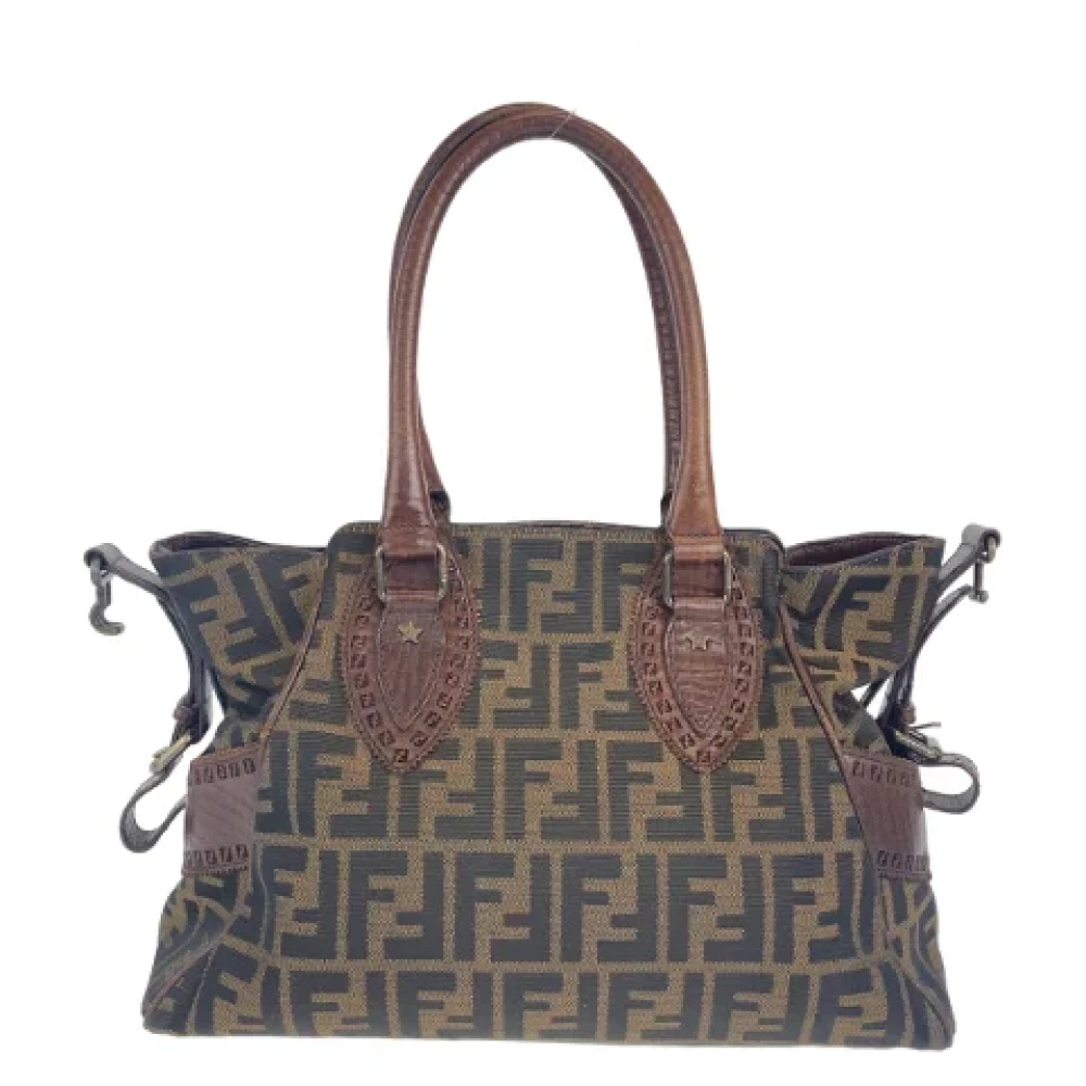 Fendi Vintage Pre-owned Canvas fendi-bags Brown Dames
