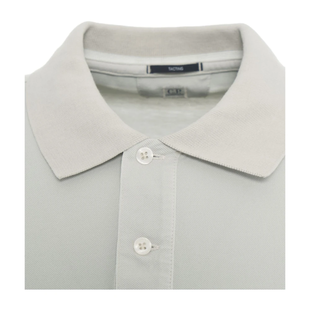 C.P. Company Grijze Polo Shirt met Strepen Gray Heren
