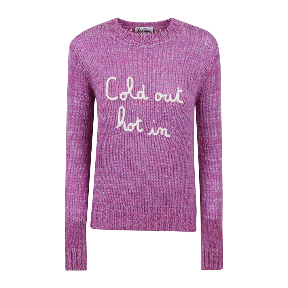 MC2 Saint Barth Stijlvolle Sweaters voor Heren Purple Dames