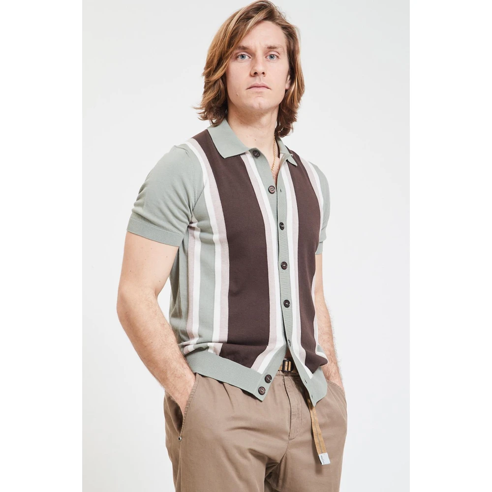Gran Sasso Korte Mouw Polo Shirt Green Heren