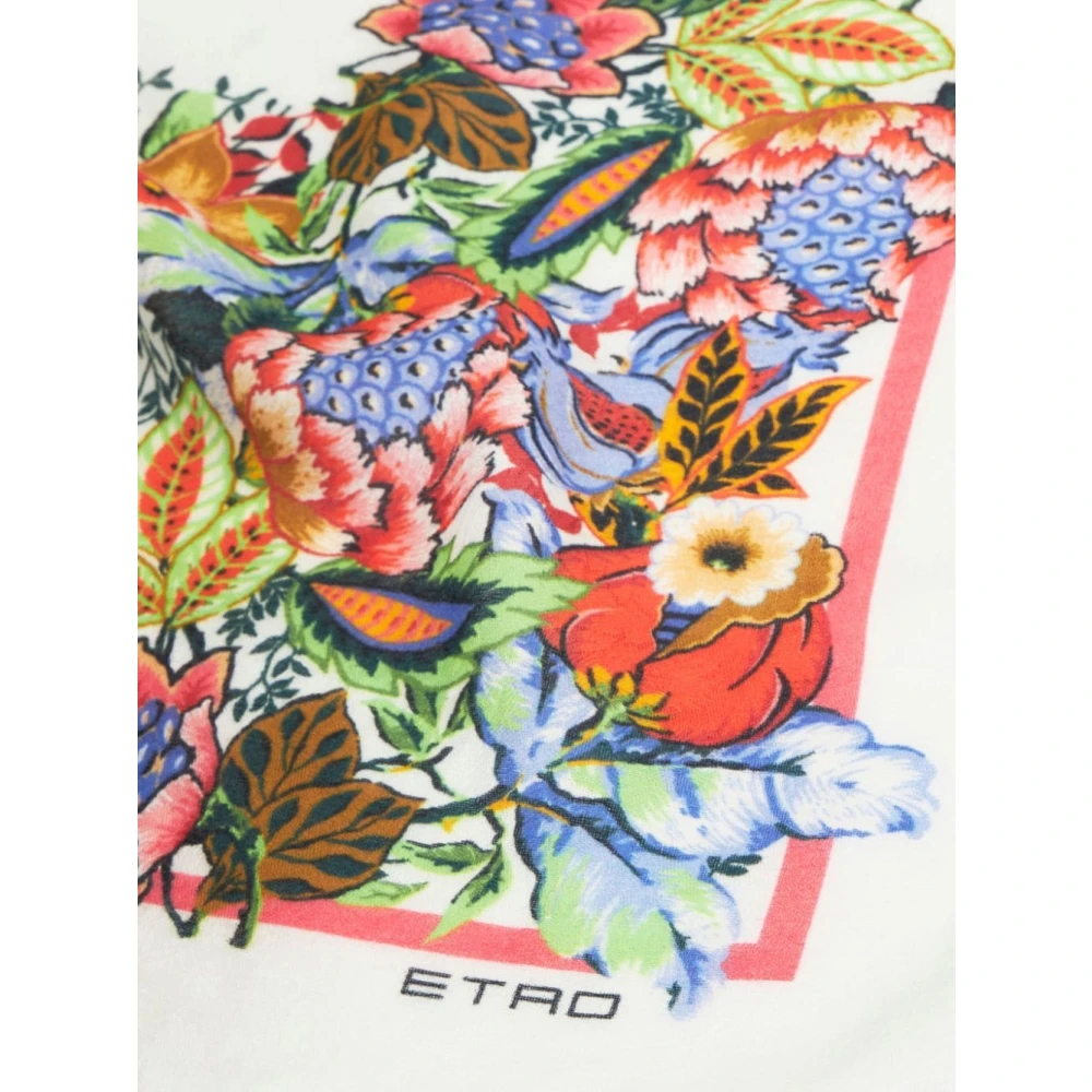 ETRO Multicolor Boeket Jacquard Katoen Modal Sjaal Multicolor Dames