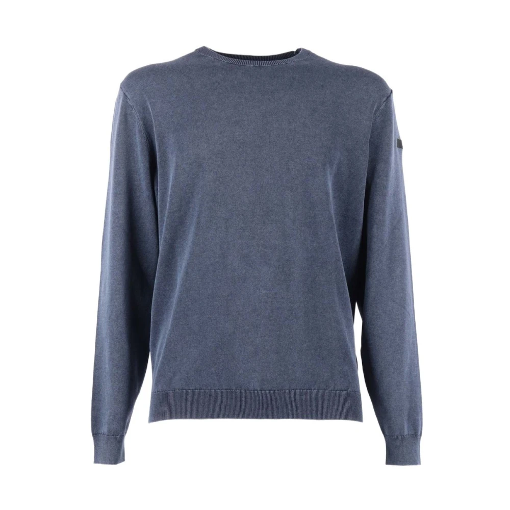 Rrd Men's Blue Round-Neck Knitwear, Xl, Crew Neck Jumper