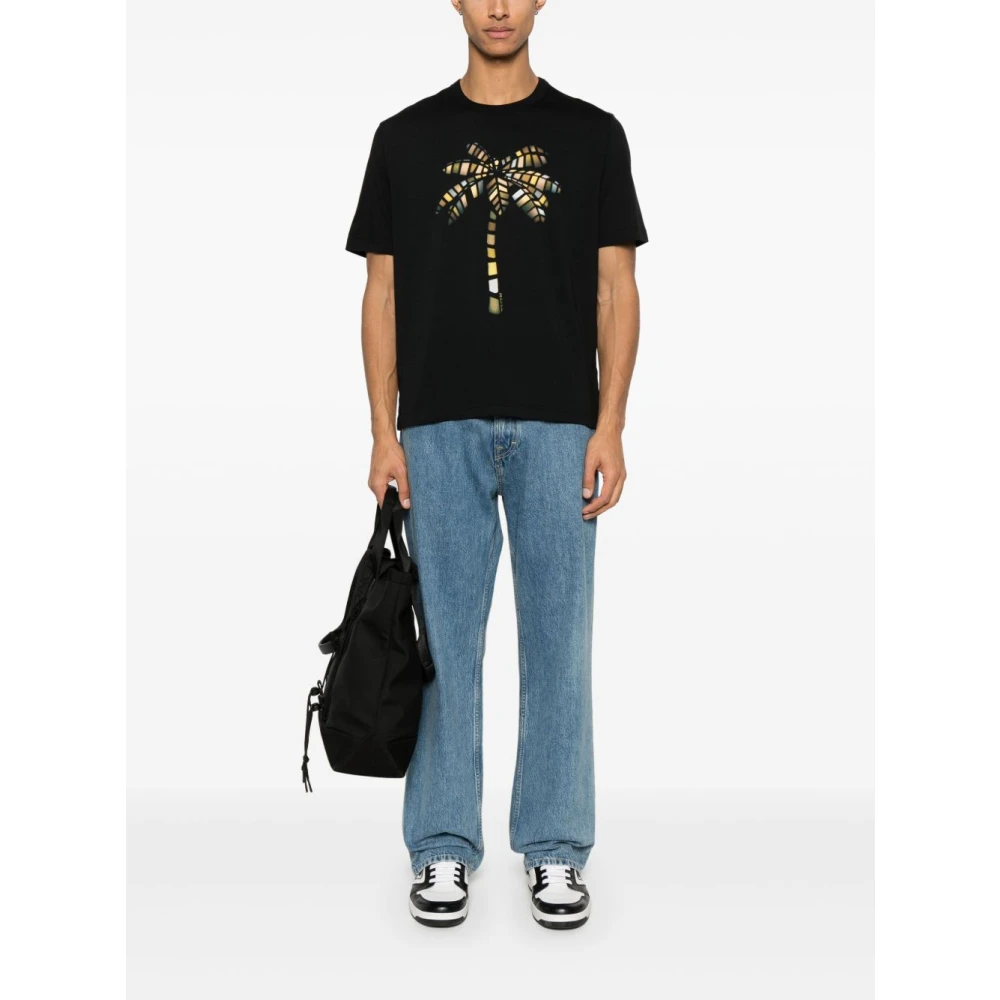 PS By Paul Smith Zwarte Crew Neck T-shirts en Polos Black Heren