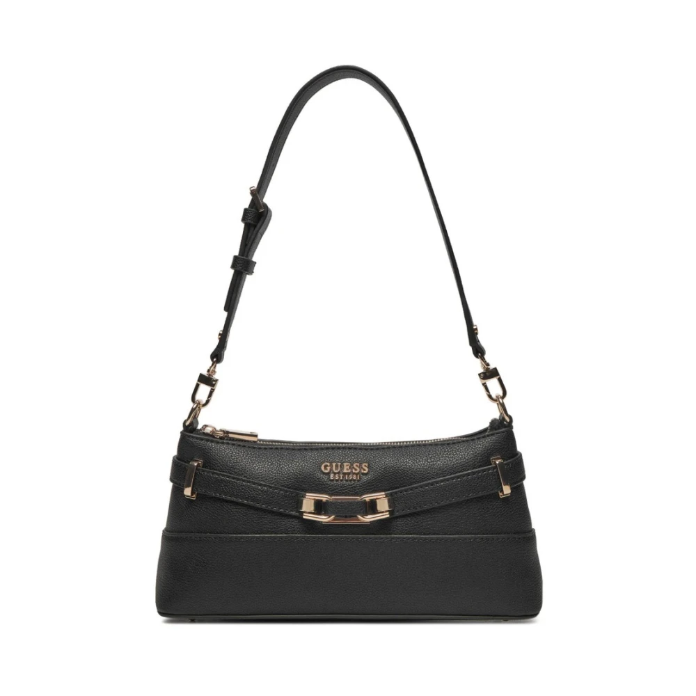 Guess Zilveren Schoudertas Stijlvol Model Black Dames
