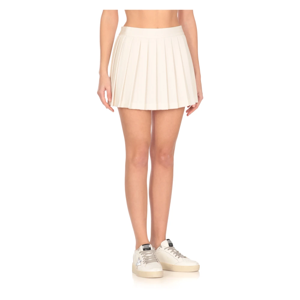 Golden Goose Ivoor Kleurige Rok met Katoenen Band Beige Dames