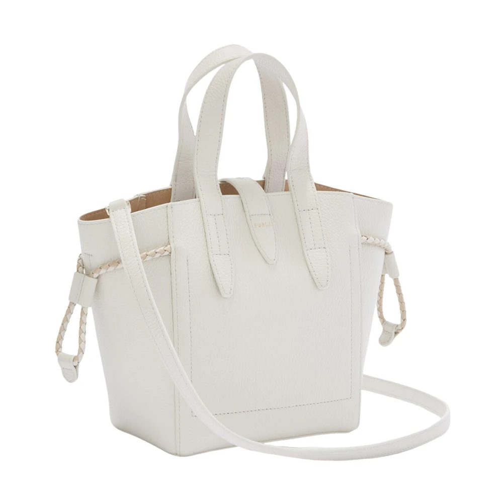 Furla Net Tote Mini Tas Beige Dames