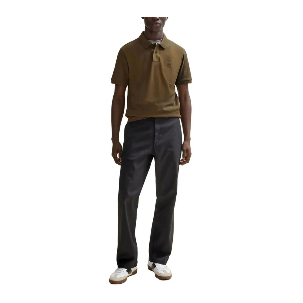 Hugo Boss Katoenen Polo Shirt Lente Zomer Collectie Green Heren