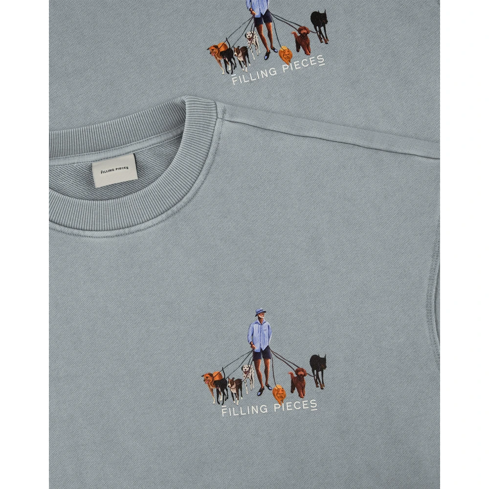 Filling Pieces Sweatshirt Dog Walker Arona Gray Unisex