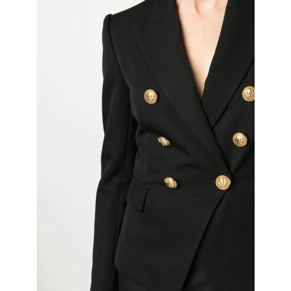Balmain Elegant Noir Blazer Black Dames