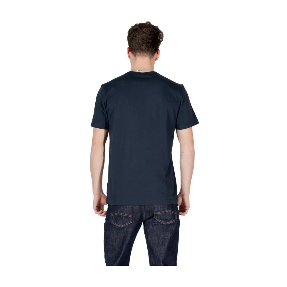 Colmar Blauw Katoenen T-shirt voor Mannen Blue Heren