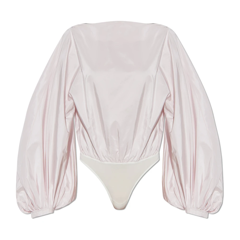 Alaïa Zijden bodysuit Pink Dames