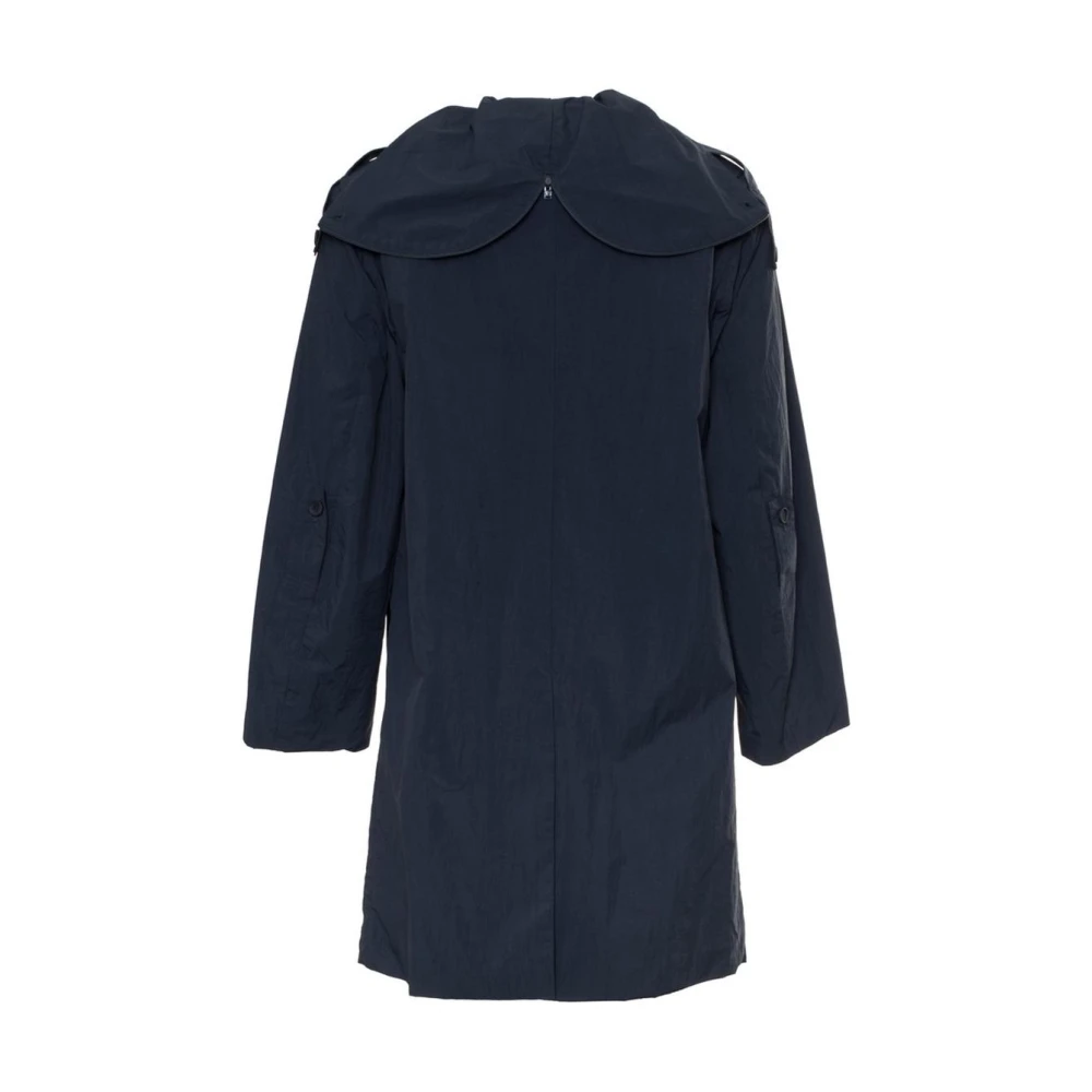 Kenzo Stijlvolle trenchcoat met capuchon Blue Heren