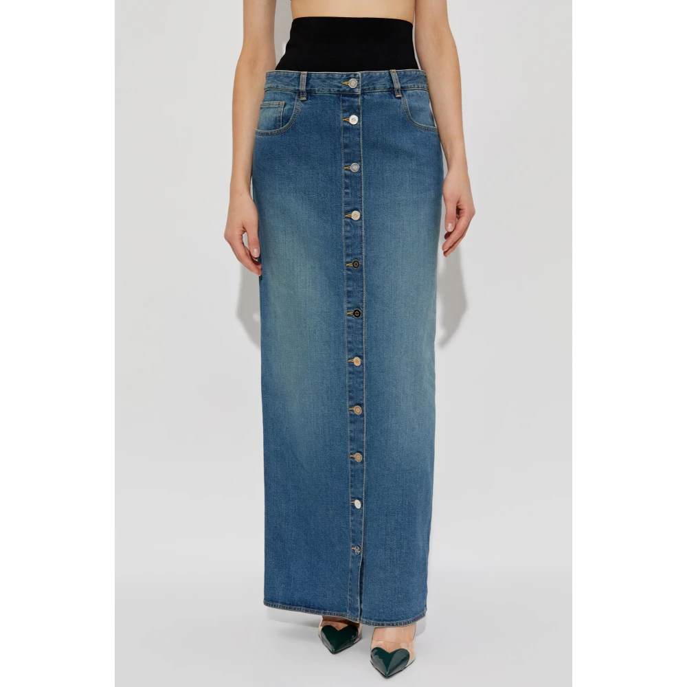 Alaïa Denim rok Blue Dames