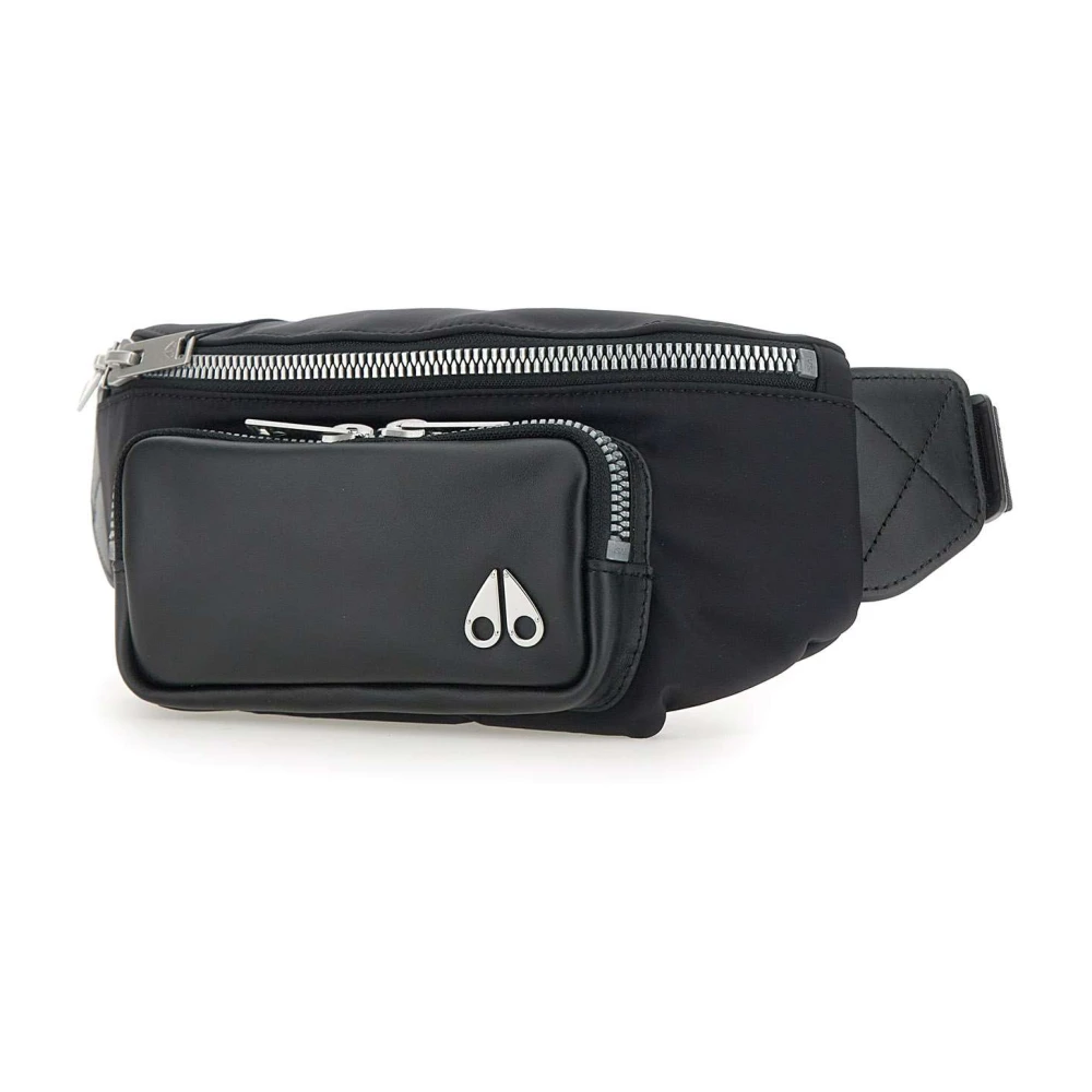 Moose Knuckles Zwarte Logo Hip Pouch Heuptas Black Heren