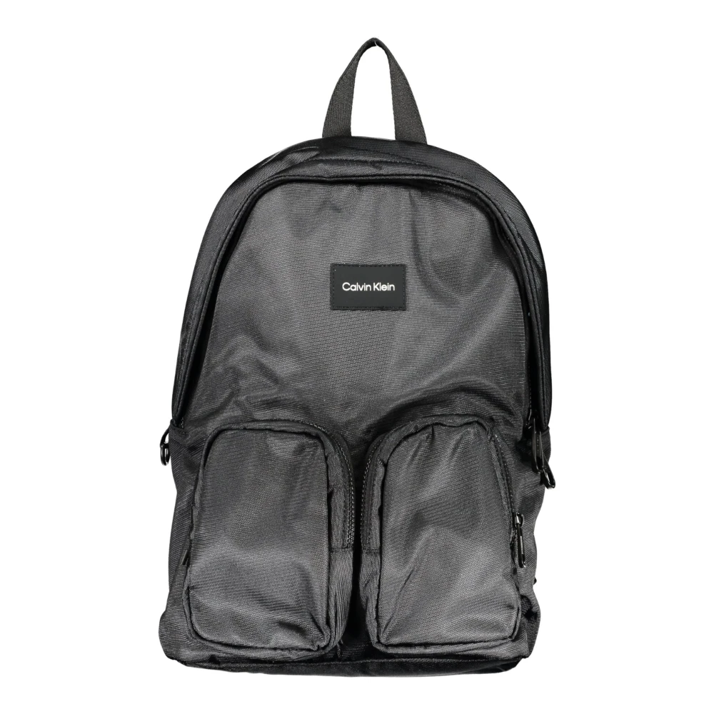 Calvin Klein Zwarte heren rugzak met laptopvak Black Heren