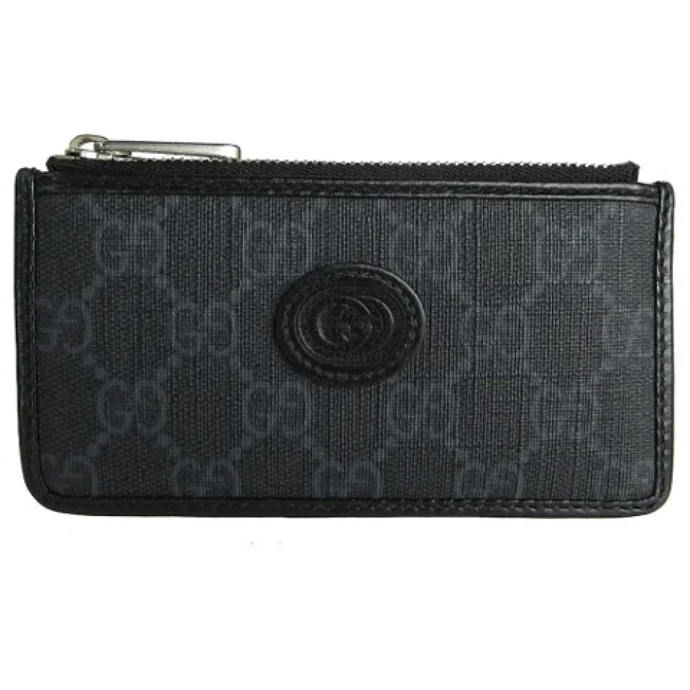 Gucci Vintage Pre-owned Leather wallets Black Dames