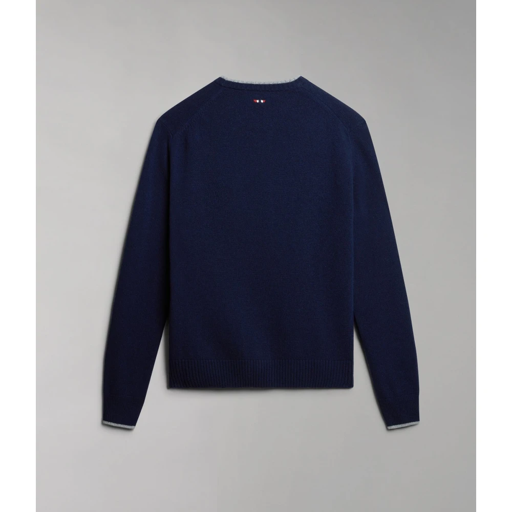 Napapijri Crewneck Sweater Blue Heren