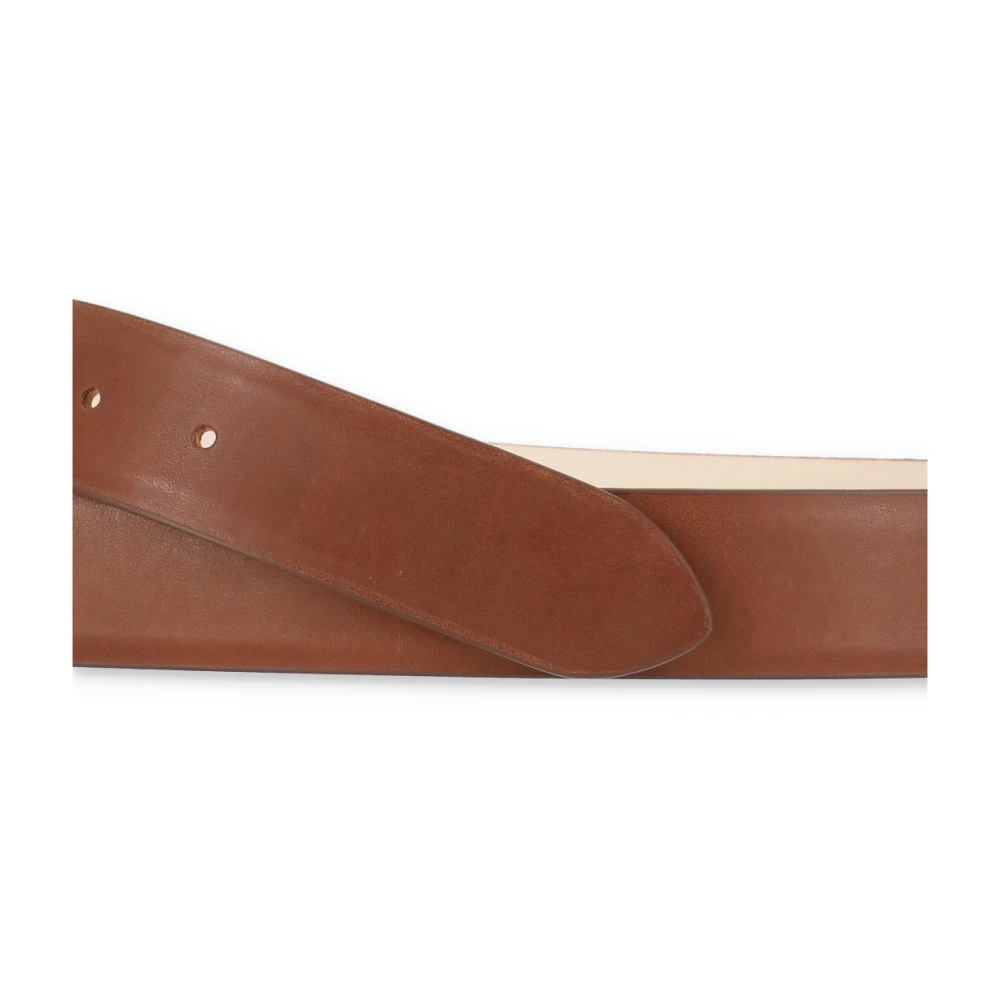 Maison Margiela Bruin Leren Riem met Metalen Gesp Brown Dames