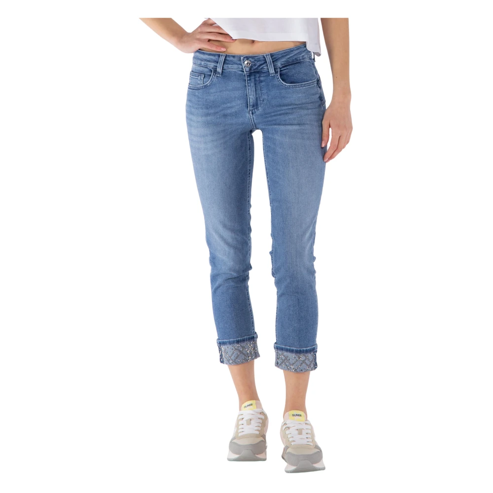Liu Jo White Skinny fit jeans in 5-pocketmodel model 'MONROE'