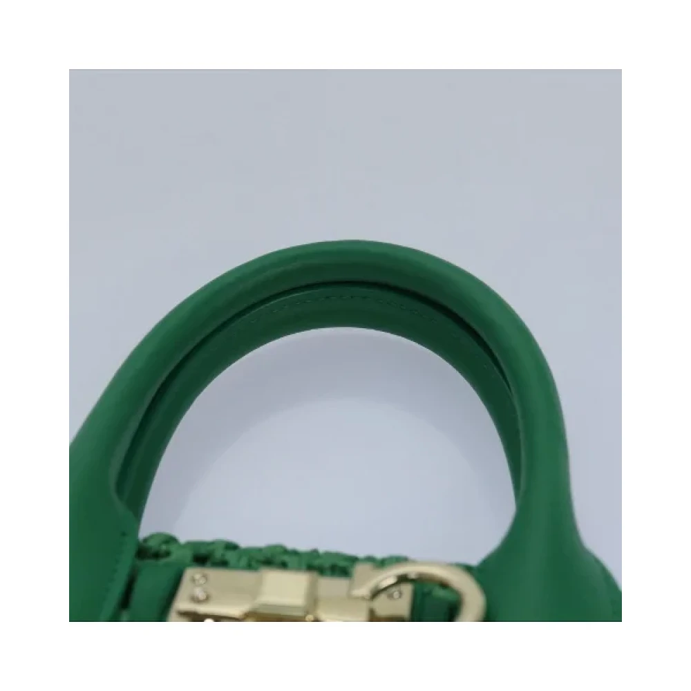 Salvatore Ferragamo Pre-owned Leather handbags Green Dames