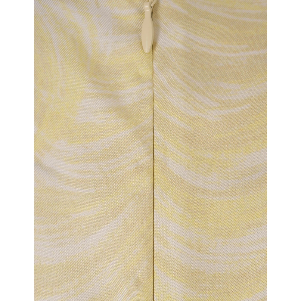 Stella Mccartney Gele Mouwloze Top van Zijde Yellow Dames