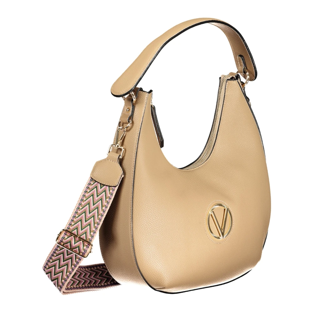 Valentino by Mario Valentino Beige Schoudertas met Verstelbare Banden Beige Dames