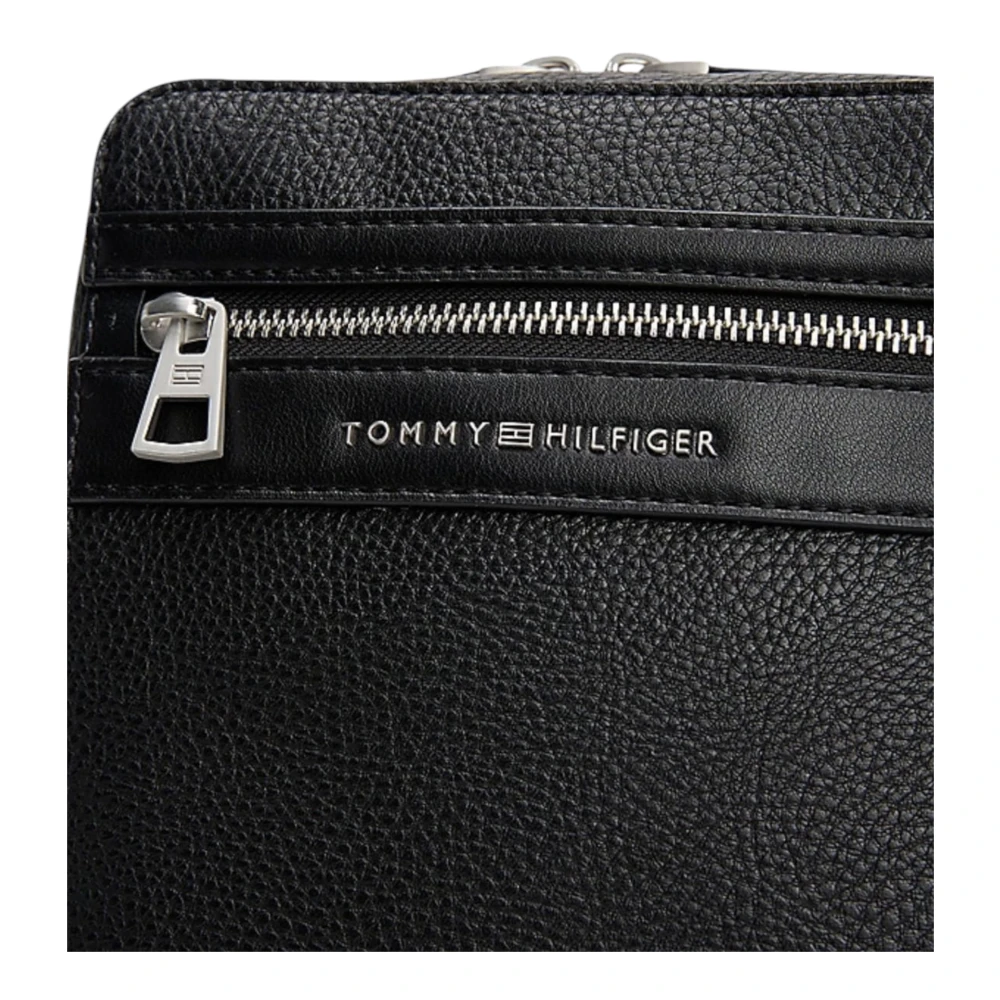 Tommy Hilfiger Heren Schoudertas Collectie in Polyurethaan Black Heren