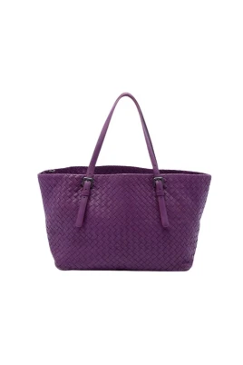 Pre-owned Woven Leather Tote