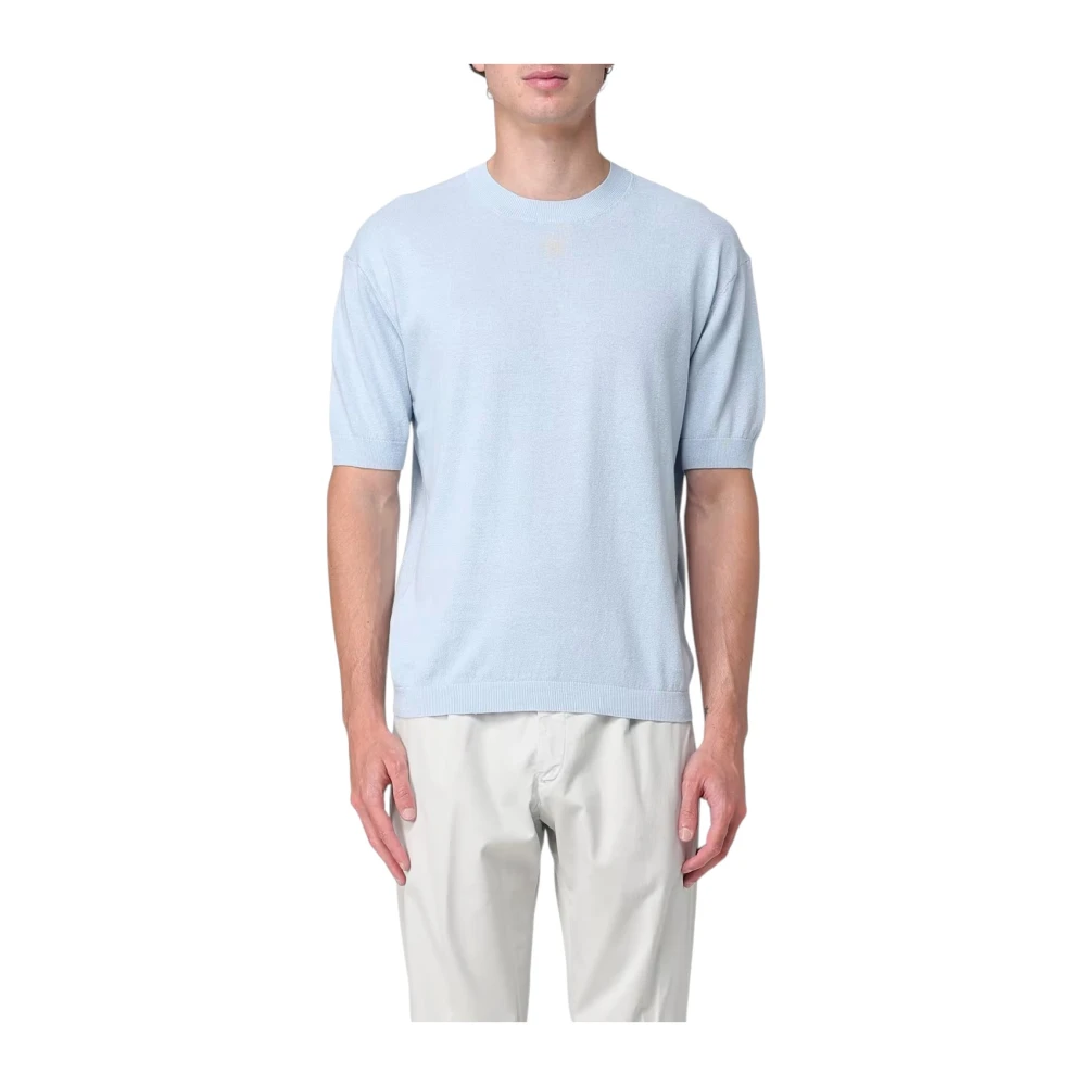Armani Exchange Men's Blue Round-Neck Knitwear - Round-Neck Knitwear - Xl - Knitwear