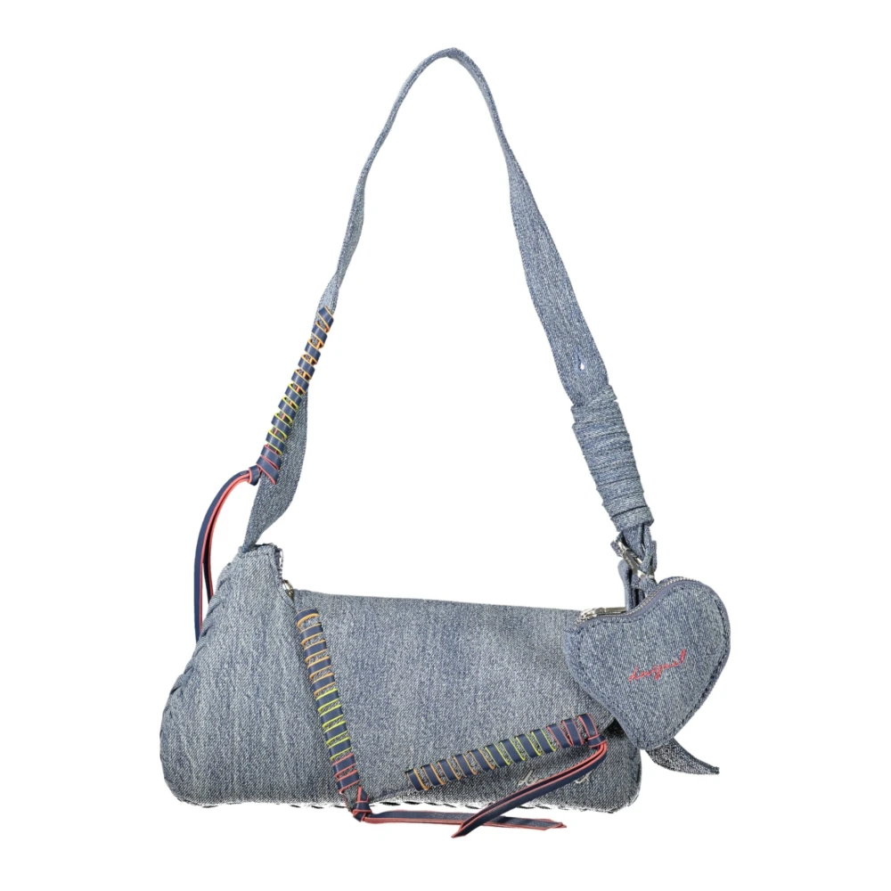 Desigual Torio Denim Shoulder Bag Denim Raw light blue - Image 4