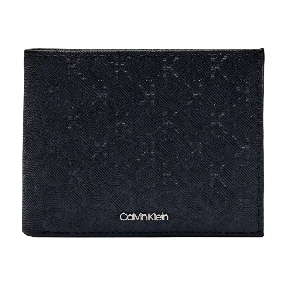 Calvin Klein Heren Leren Portemonnee Lente Zomer Collectie Black Heren