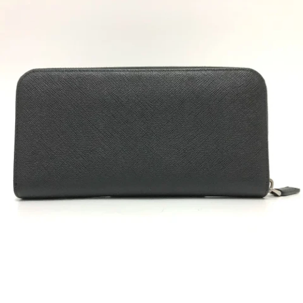 Prada Vintage Pre-owned Leather wallets Black Dames