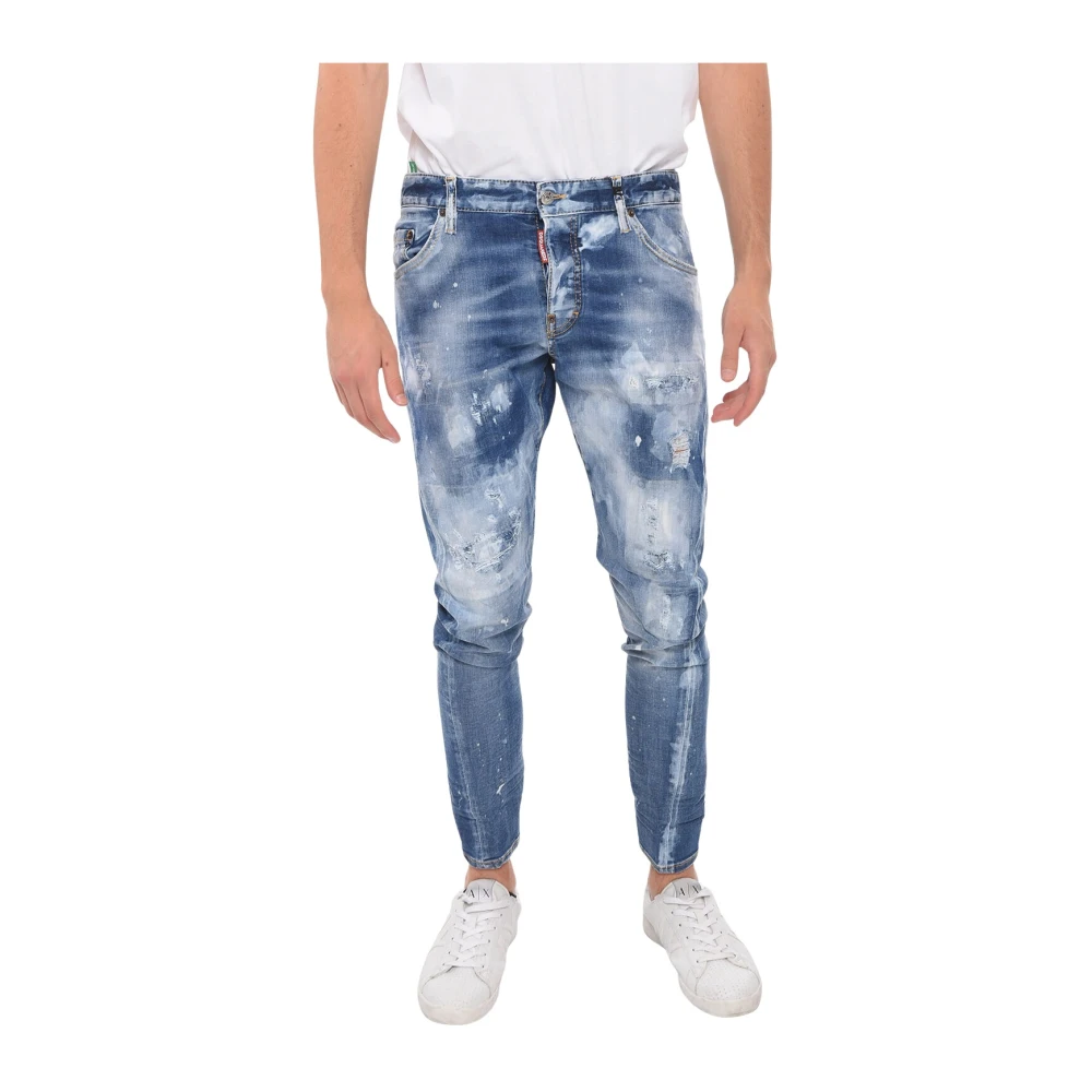 Dsquared2 Stijlvolle Jeans voor Mannen Blue Heren