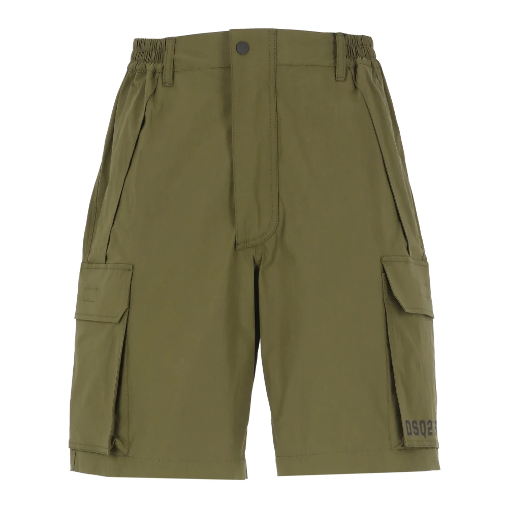 Dsquared2 Groene Bermuda Shorts met Zakken Green Heren