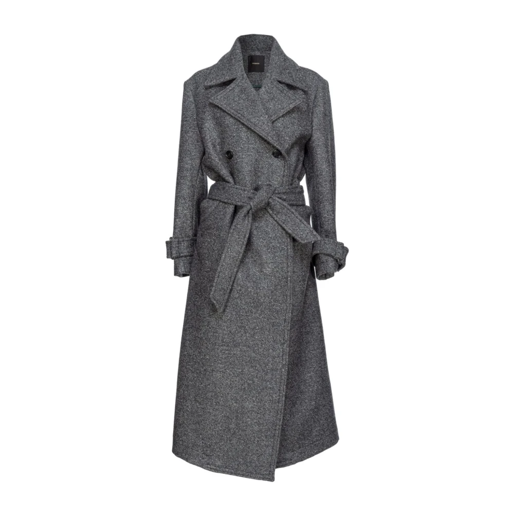 Pinko Grijze Winterjassen Gray Dames