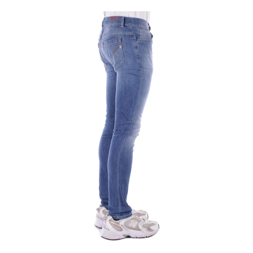 Dondup Denim Jeans met Logo Achterzak Blue Heren