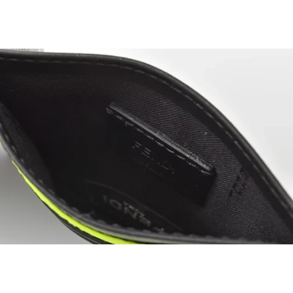 Fendi Vintage Pre-owned Leather wallets Black Dames