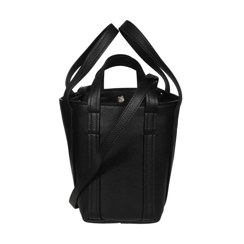 Balenciaga Leren schoudertas met logodetail Black Dames