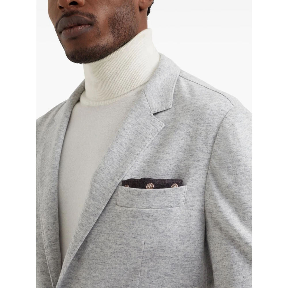 BRUNELLO CUCINELLI Stijlvolle Jassen voor Mannen White Heren