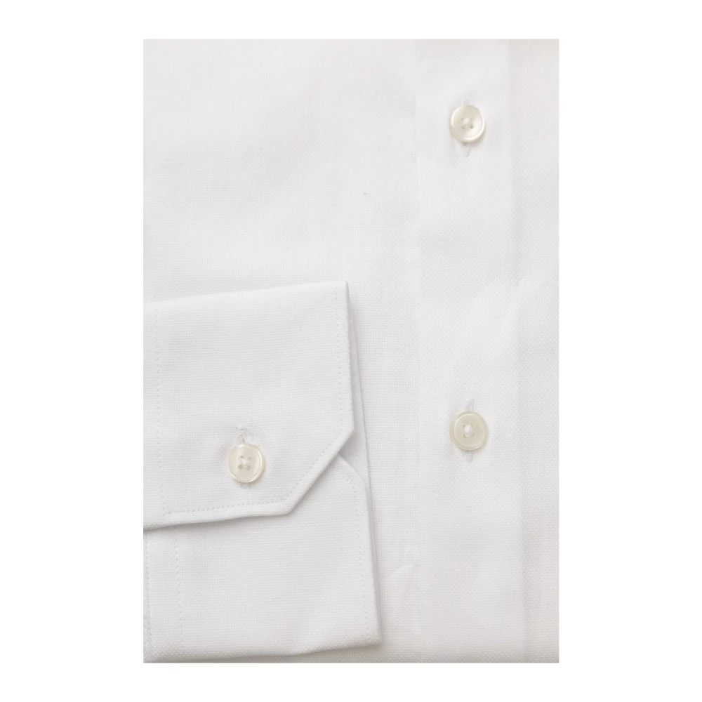 Bagutta Franse Kraag Overhemd Tijdloze Elegantie White Heren