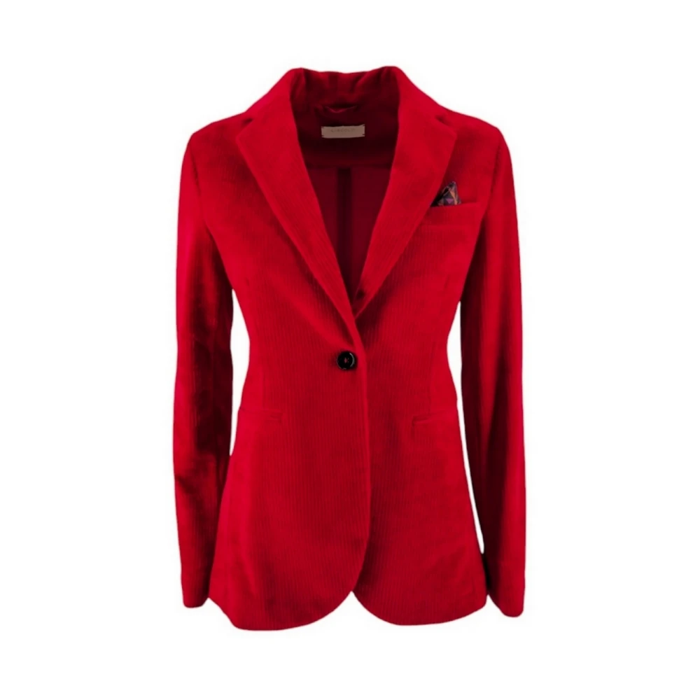 Circolo 1901 Rood Fluweel Damesjasje Red Dames