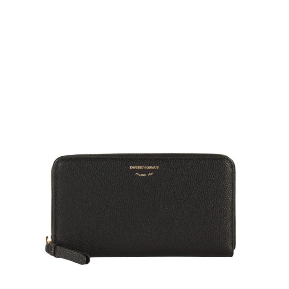 Emporio Armani Women's Black Deer-Print Myea Wallet