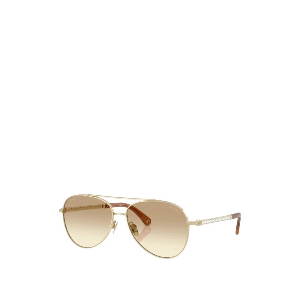 Chanel Women's Yellow Sunglasses - Sunglasses - 58 Mm - Accessories