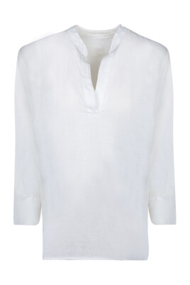 white-linen-v-neck-blouse