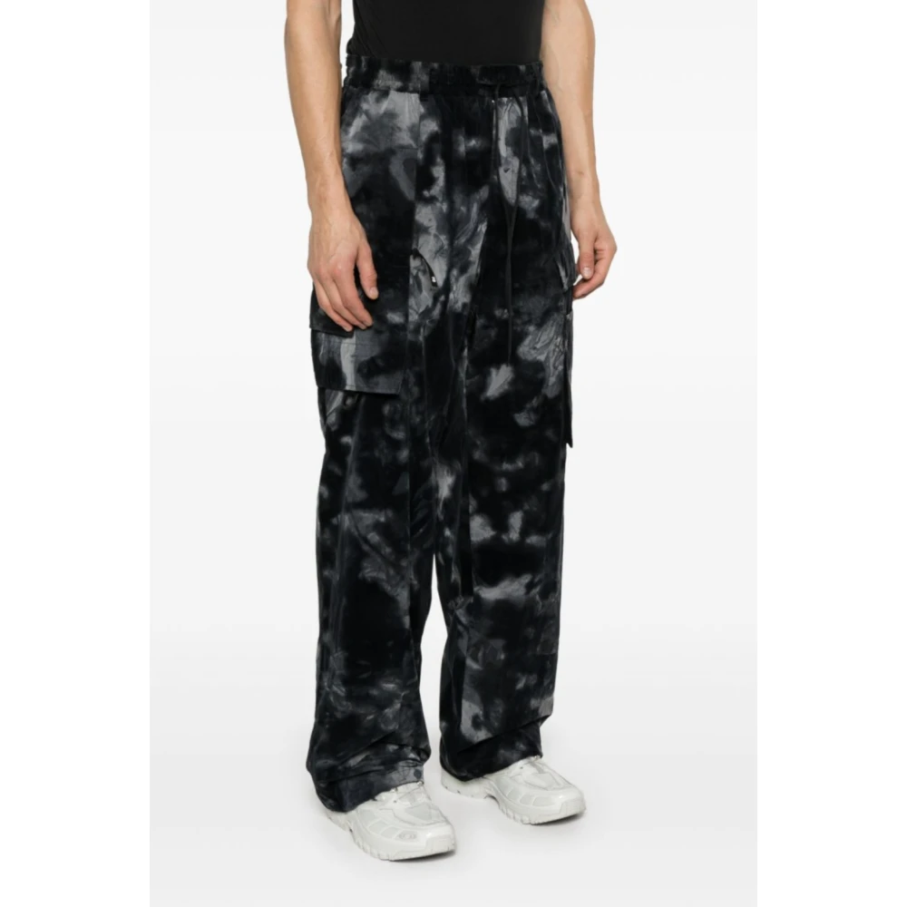 Y-3 Zwarte Multicolor Stijlvolle Broek Black Heren