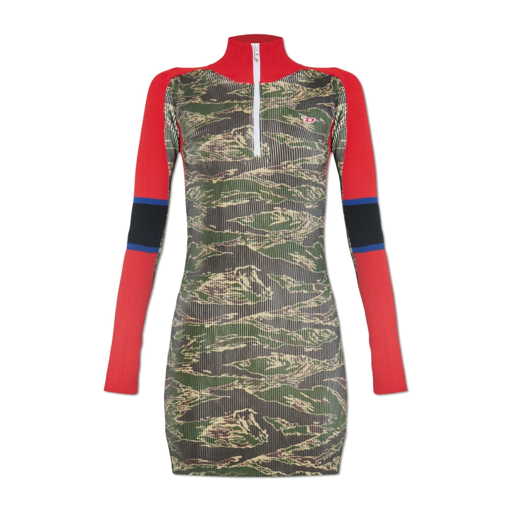 Diesel Kvinno Multicolor Klänningar Dam, Xs, Klänning M-Camok