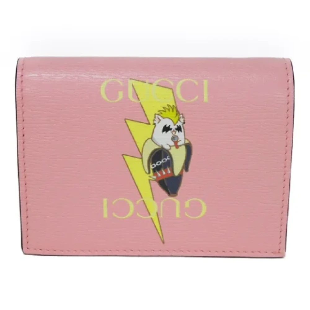 Gucci Vintage Pre-owned Leather wallets Pink Dames