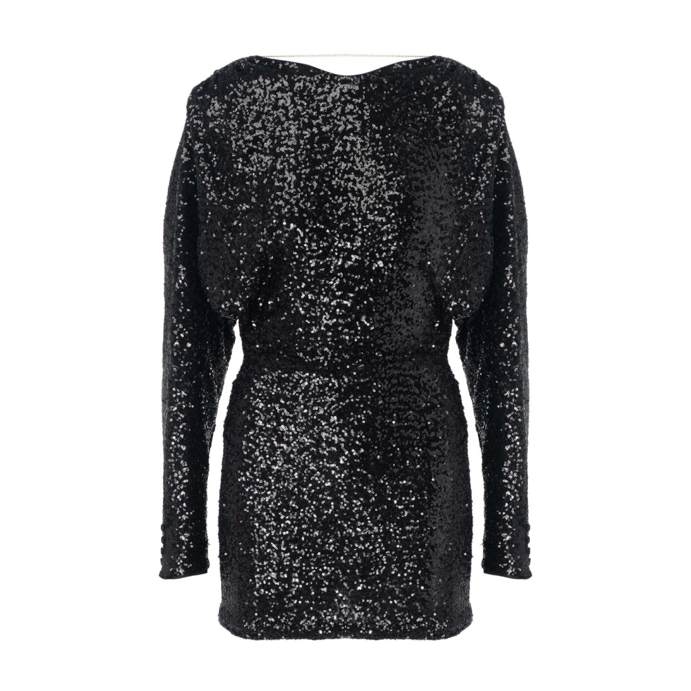 Pinko Paillet Feestjurk Black Dames