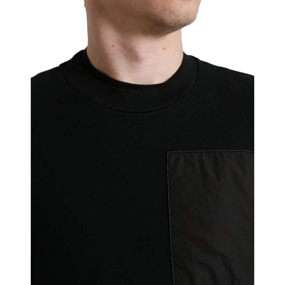 Dolce & Gabbana Elegante katoenmix trui Black Heren